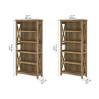 Zestaw regałów na książki Key West 5 półek marki Bush Furniture