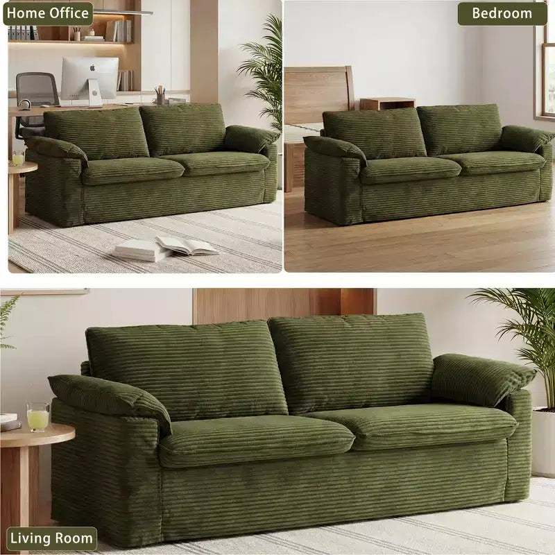 Sofa dwuosobowa Dyonery 86 Cloud, głębokie siedzisko i szerokie poduszki podłokietników, solidna rama, ergonomiczna i przewiewna konstrukcja