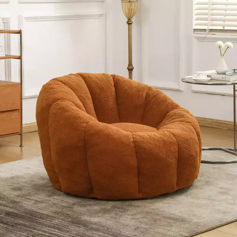 Fotel typu bean bag z podłokietnikami, wypełnieniem z pianki wysokiej gęstości, wygodny fotel wypoczynkowy dla dorosłych do salonu