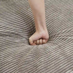 141.73 Modułowa sofa narożna, sofa z prążyniny w kształcie litery U z pufami