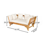 Sofa wypoczynkowa typu daybed na taras zewnętrzny