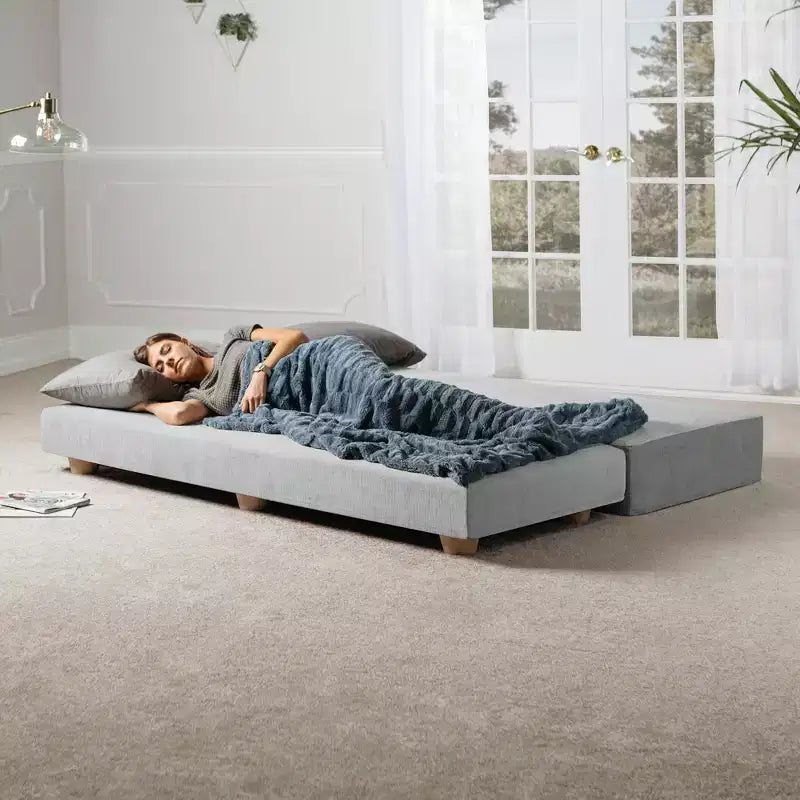 Leżanka / Rozkładana sofa dwuosobowa – mikrowelur