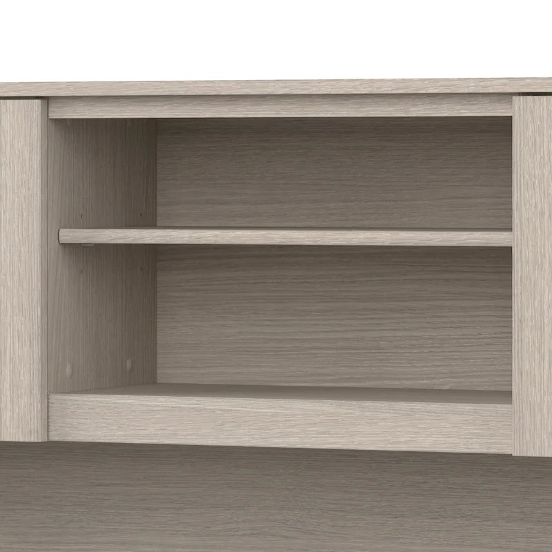 Biurko w kształcie litery L Somerset 60 cali z nadstawką do przechowywania od Bush Furniture