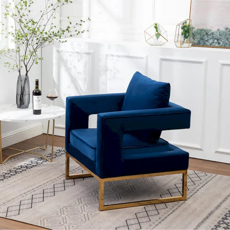 Nowoczesny tapicerowany fotel akcentowy Roundhill Furniture Lenola