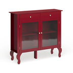 Komoda/buffet Copper Grove Rawdon z przeszklonym frontem