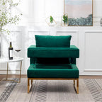 Nowoczesny tapicerowany fotel akcentowy Roundhill Furniture Lenola