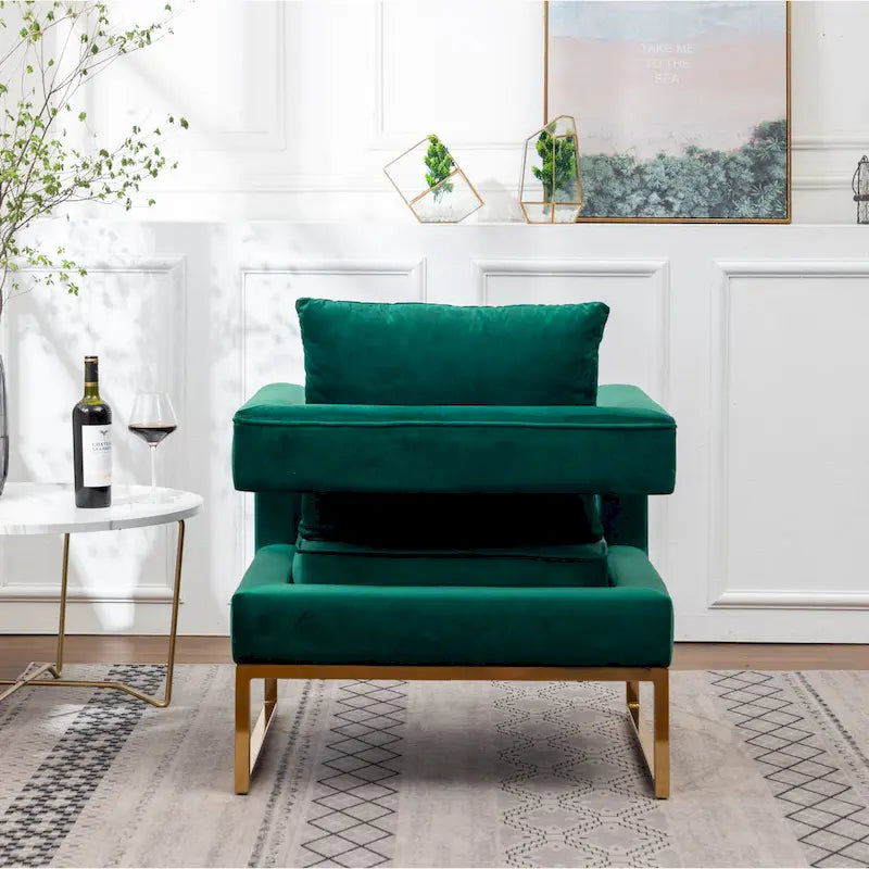 Nowoczesny tapicerowany fotel akcentowy Roundhill Furniture Lenola