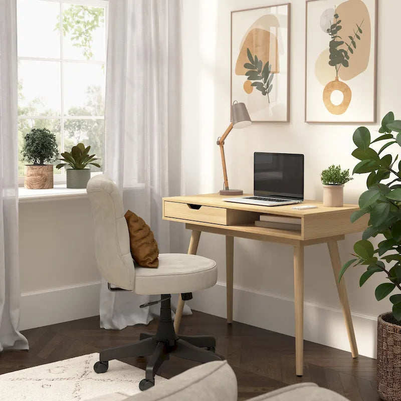 Biurko komputerowe Bush Furniture Nora 40 cali z miejscem do przechowywania