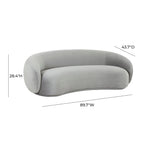 Aksamitna sofa Kendall