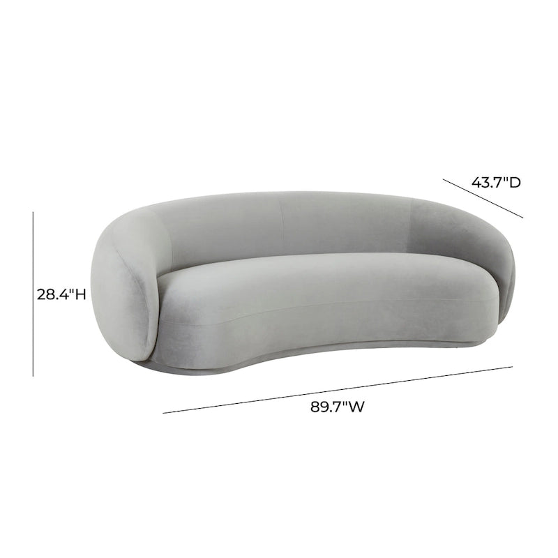 Aksamitna sofa Kendall