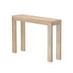 Plank+Beam 46 Nowoczesna Konsola z Litego Drewna, Wąska Stolik Przedpokojowy, Za Kanapę