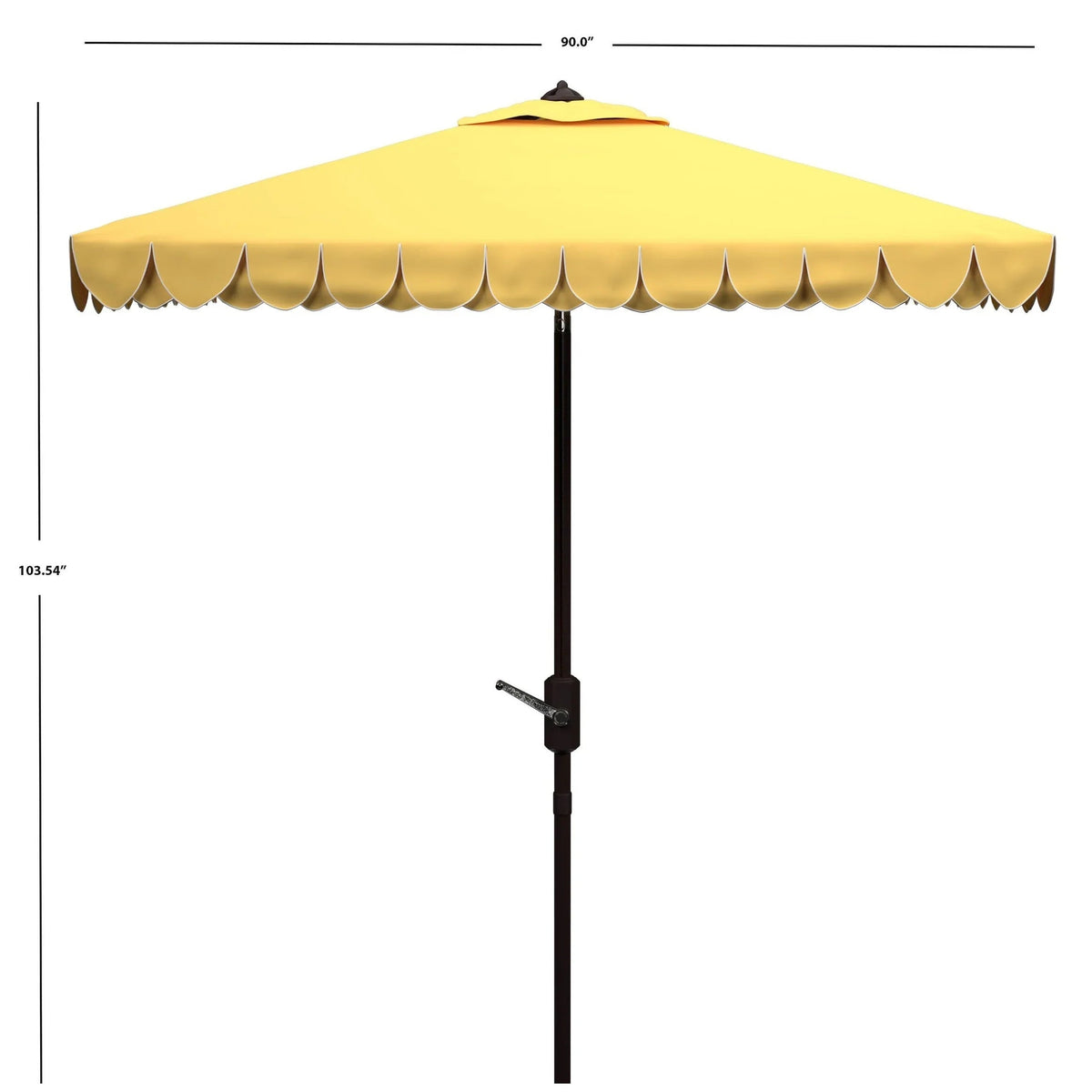 Parasol ogrodowy SAFAVIEH Kjerstin z podwójnym daszkiem, 9 stóp