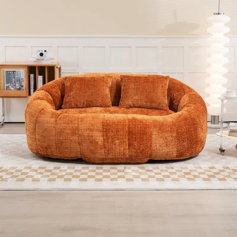 Szenilowy fotel typu pufa typu "lazy sofa"