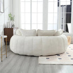 Wygodna dwuosobowa sofa z funkcją spania typu Loaf, duża sofa z funkcją spania i podłokietnikami