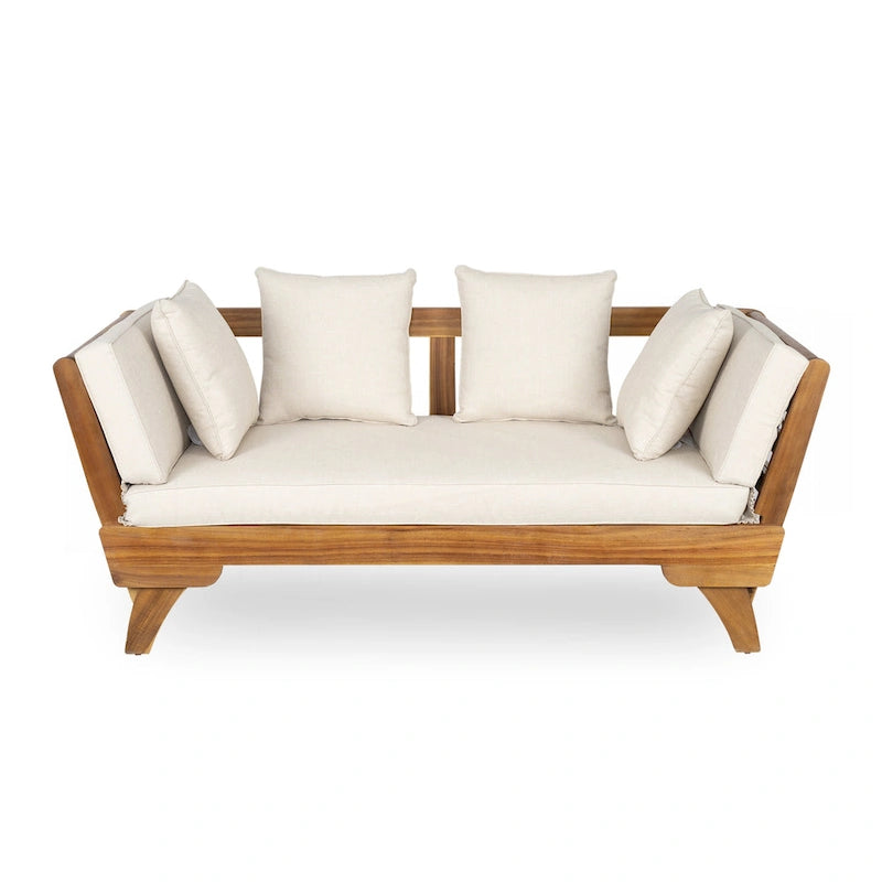 Sofa wypoczynkowa typu daybed na taras zewnętrzny