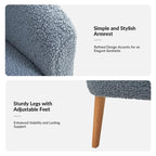 Zestaw 2 foteli Sheila Modern 30 W Boucle z nogami z litego drewna od HULALA HOME