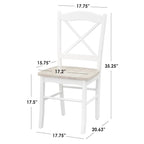 3-częściowy zestaw jadalniany z rozkładanym stołem w stylu wiejskiego domku Simple Living
