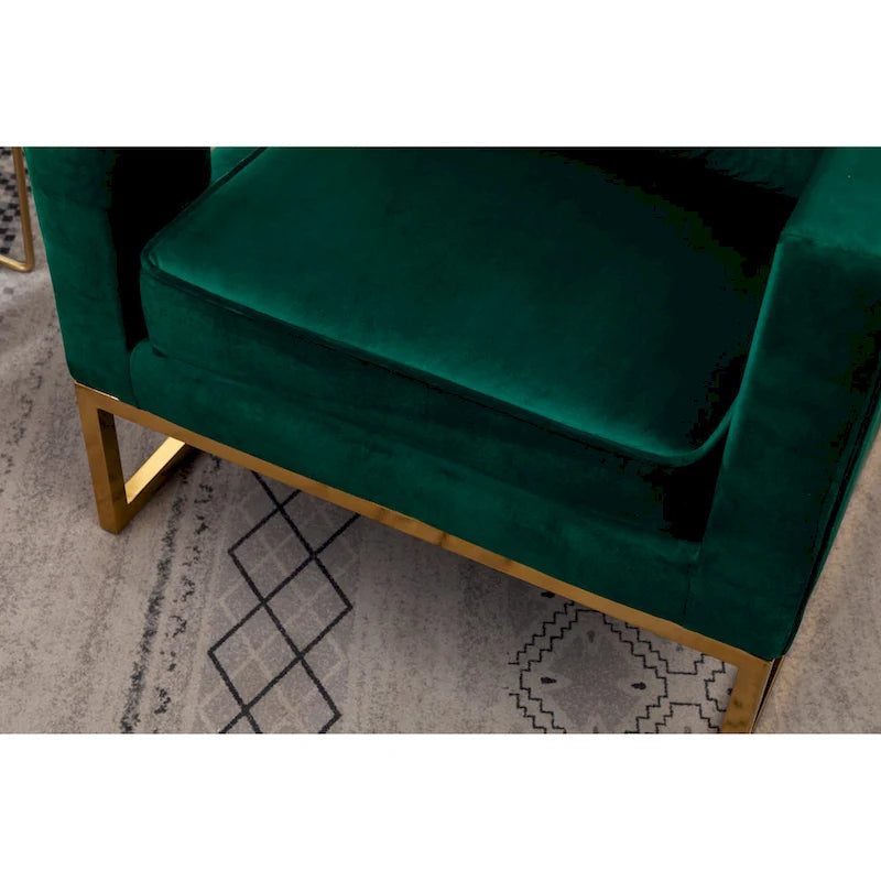 Nowoczesny tapicerowany fotel akcentowy Roundhill Furniture Lenola
