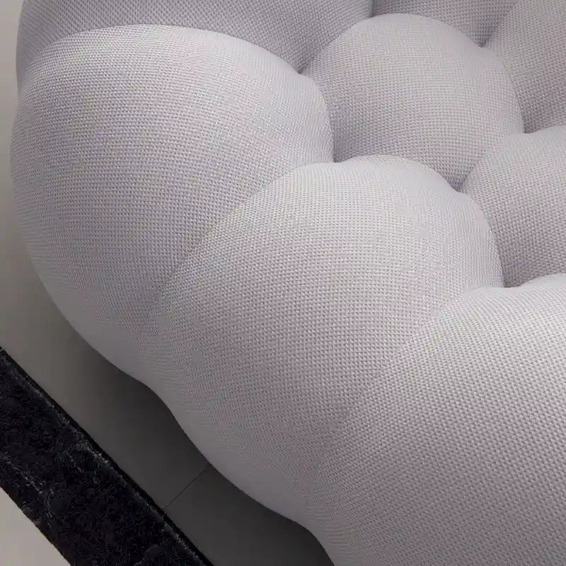 Dwuosobowa sofa typu bubble, zakrzywiona, o strukturze plastra miodu, z tkaniny 3D, do salonu, pokoju dziennego, mieszkania