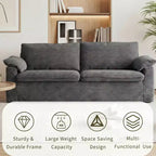 Sofa dwuosobowa Dyonery 86 Cloud, głębokie siedzisko i szerokie poduszki podłokietników, solidna rama, ergonomiczna i przewiewna konstrukcja