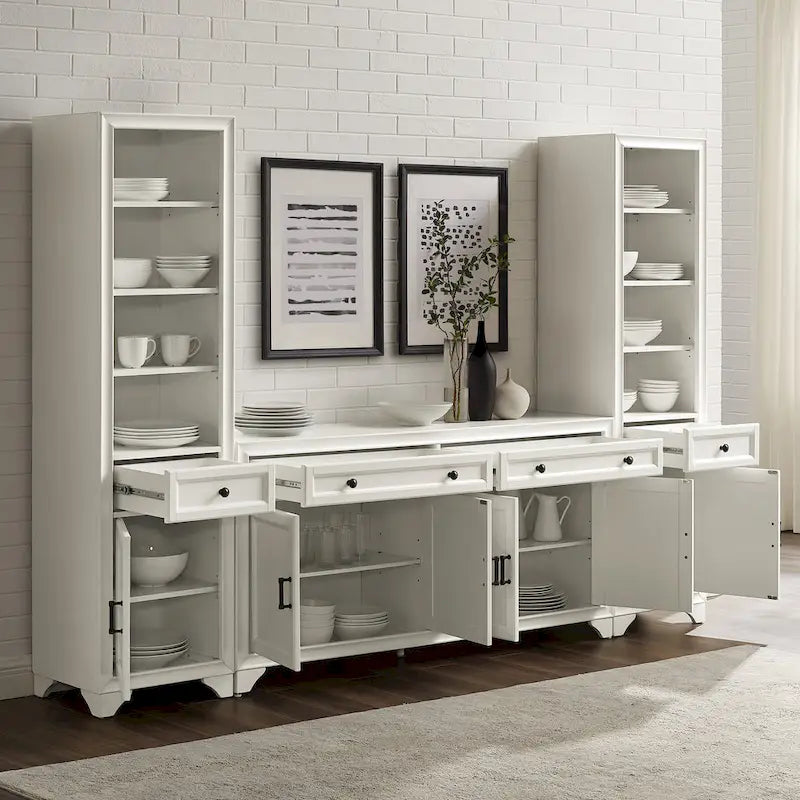 Crosley Tara 3-częściowy zestaw komody i regału na książki - 15x97x67.63