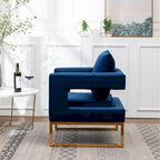 Nowoczesny tapicerowany fotel akcentowy Roundhill Furniture Lenola