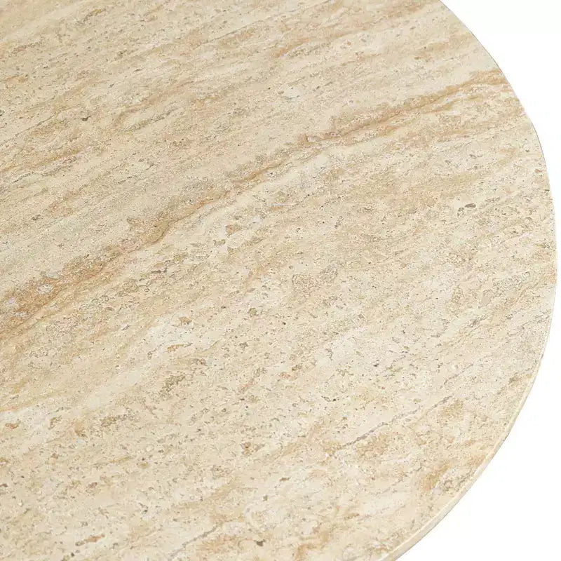 Okrągły stolik kawowy z włókna szklanego (fiberstone), rzeźbiony stolik akcentujący do wnętrz i na zewnątrz z antypoślizgowymi podkładkami