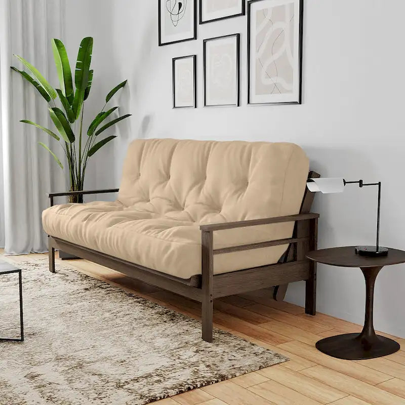 Materac futon Loosh Home o wymiarach 140 × 200 cm z pianki termoelastycznej z żelem