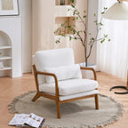 Tapicerowany fotel w stylu Mid-Century Modern