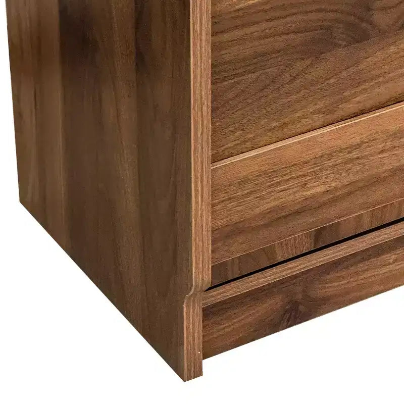 GDFStudio Sinclair Modern 36-calowy składany stół do nauki z drewna z miejscem do przechowywania