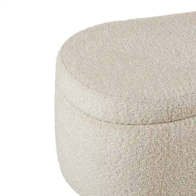Ławka ze schowkiem i otwieranym wiekiem INK+IVY Bailey, taupe, boucle