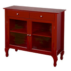 Komoda/buffet Copper Grove Rawdon z przeszklonym frontem