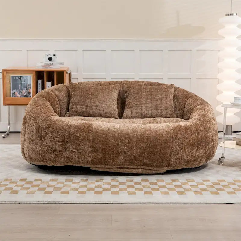 Szenilowy fotel typu pufa typu "lazy sofa"