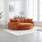 Wygodna dwuosobowa sofa z funkcją spania typu Loaf, duża sofa z funkcją spania i podłokietnikami