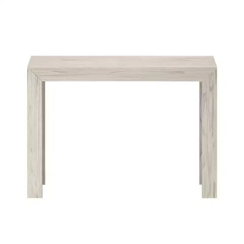 Plank+Beam 46 Nowoczesna Konsola z Litego Drewna, Wąska Stolik Przedpokojowy, Za Kanapę