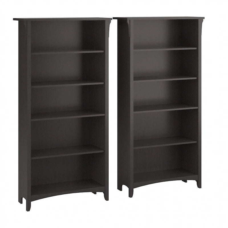 Wysoka regała Salinas na 5 półek (zestaw 2 szt.) marki Bush Furniture