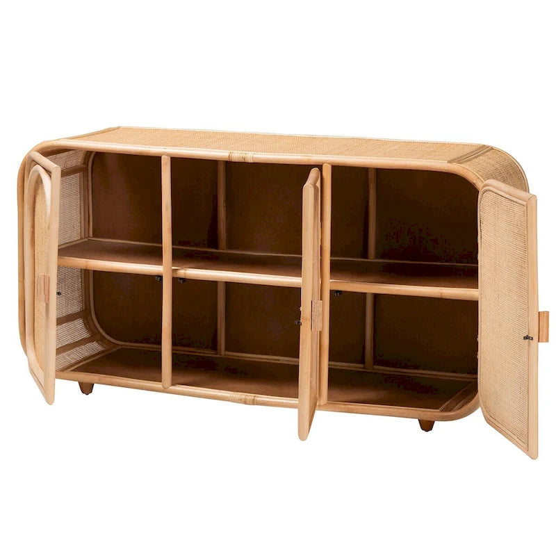 Szafka z 3 drzwiami Evania Bohemian Natural Rattan