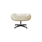 Skórzany fotel wypoczynkowy typu lounge w stylu Mid-Century Modern z funkcją rozkładania