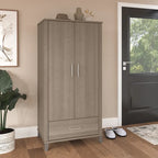 Wysoka szafka do przedpokoju Somerset z drzwiczkami i szufladą marki Bush Furniture