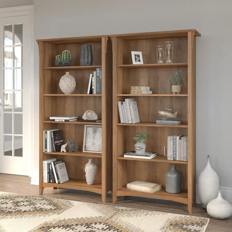 Wysoka regała Salinas na 5 półek (zestaw 2 szt.) marki Bush Furniture