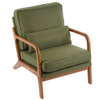 Tapicerowany fotel w stylu Mid-Century Modern