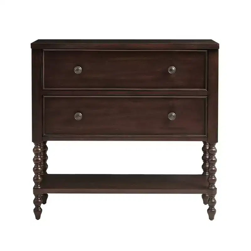 Konsola w stylu rustykalnym z 2 szufladami