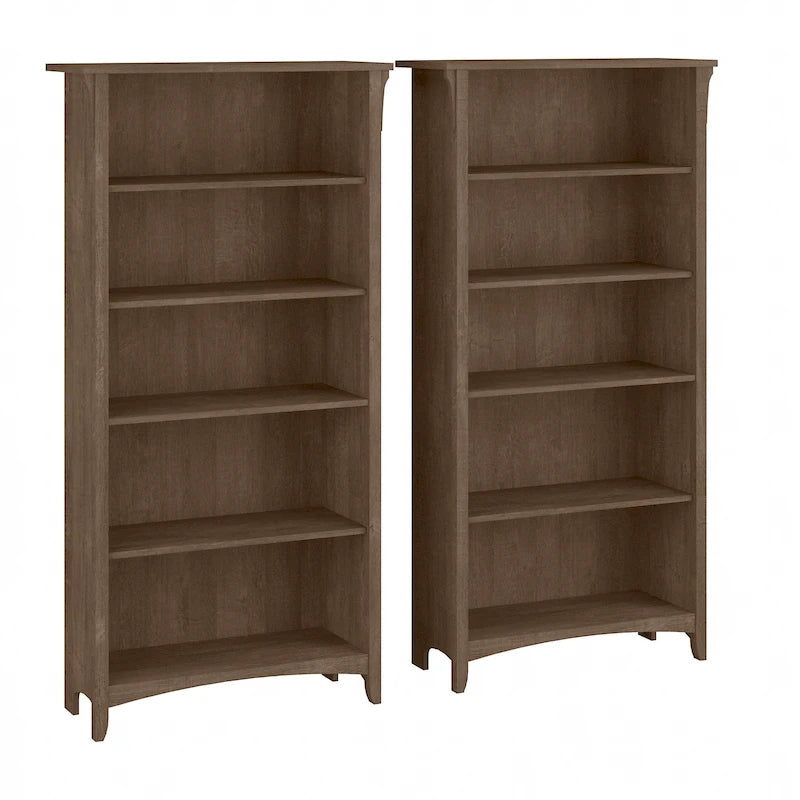 Wysoka regała Salinas na 5 półek (zestaw 2 szt.) marki Bush Furniture