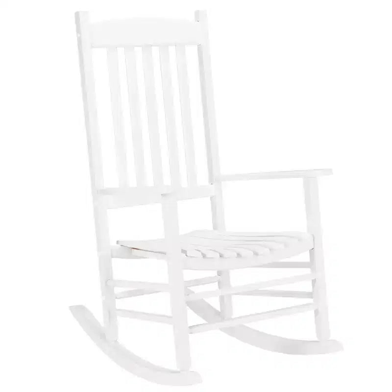 Karl Home | 24-calowy bujany fotel tarasowy z litego drewna
