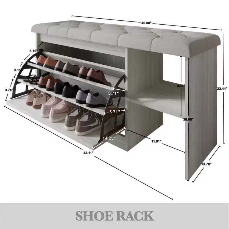 Ławka na buty z miejscem do przechowywania ChaletPosh