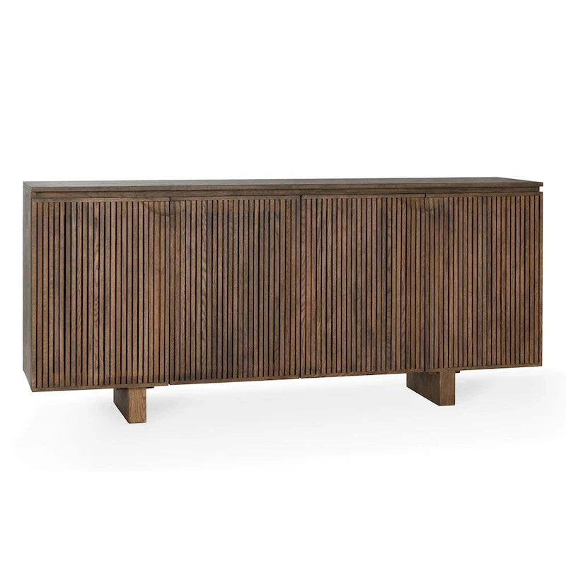 Klasyczna komoda bufetowa Classic Home Roya z forniru dębowego