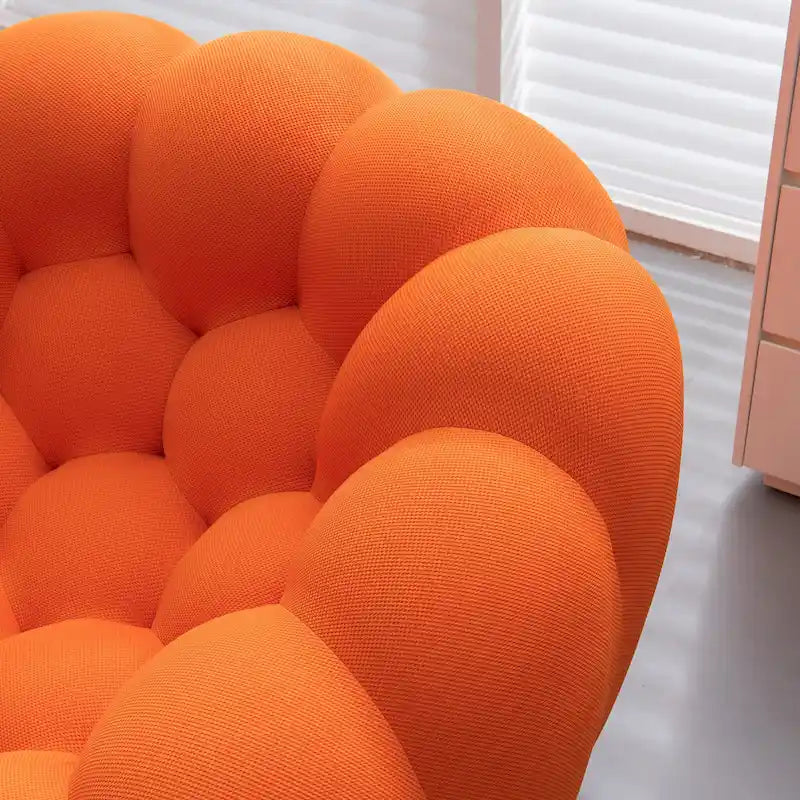 Dwuosobowa sofa typu bubble, zakrzywiona, o strukturze plastra miodu, z tkaniny 3D, do salonu, pokoju dziennego, mieszkania