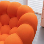 Dwuosobowa sofa typu bubble, zakrzywiona, o strukturze plastra miodu, z tkaniny 3D, do salonu, pokoju dziennego, mieszkania