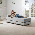 Leżanka / Rozkładana sofa dwuosobowa – mikrowelur