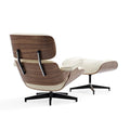 Skórzany fotel wypoczynkowy typu lounge w stylu Mid-Century Modern z funkcją rozkładania